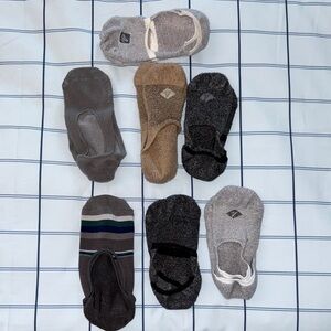 Sperry Men's Casual No-Show Socks - Gray, Brown, Black